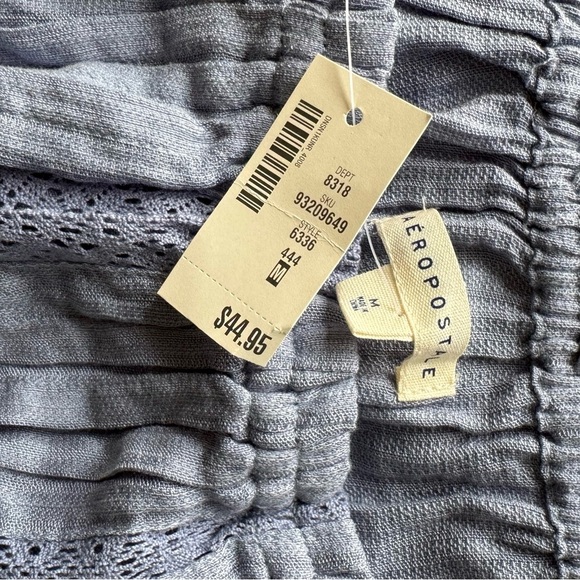 Light Blue Off-Shoulder Blouse Aeropostale - Picture 2 of 3